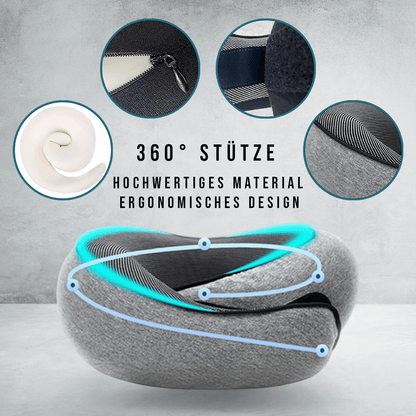 FloomyLoop© - Smartes Kissen für komfortables Reisen ohne Schmerzen