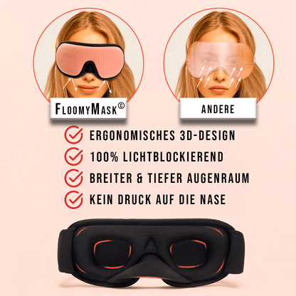 FloomyMask© - 3D Schlafmaske für perfekten Schlafkomfort