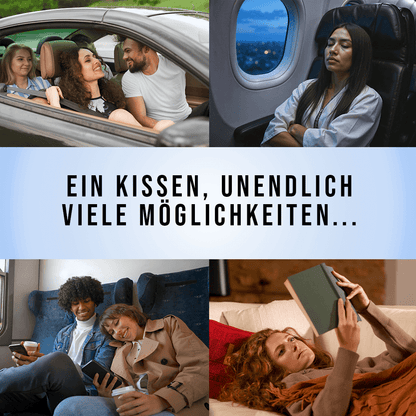 FloomyLoop© - Smartes Kissen für komfortables Reisen ohne Schmerzen